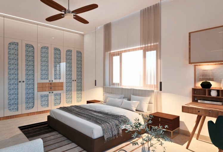 Dr. Vivek Misra - Master Bedroom-5 Interior Design Contemporary Design Modern Luxury Design Furniture Design